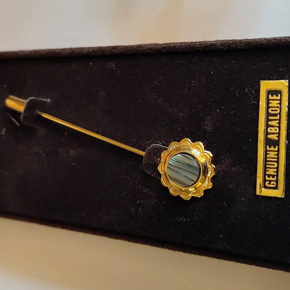 Abalone and Butterfly Pin Lot of 2 - Picture 3 of 6